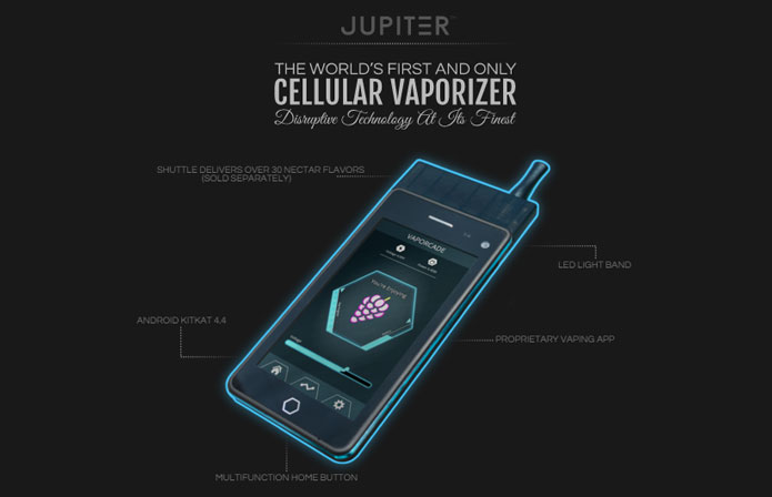 Vaporcade Jupiter IO 3 Phone – The Phone You Can Smoke