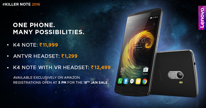 Lenovo K4 Note smartphone