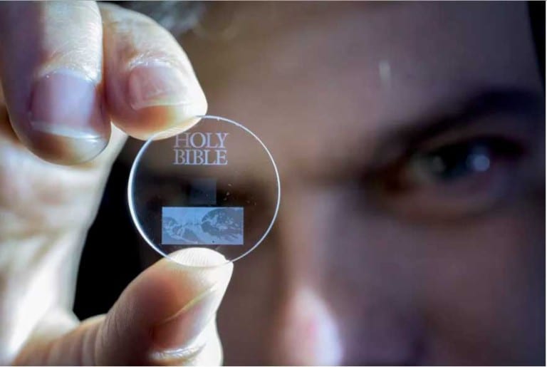 Superman memory crystal – a small 5D Glass Discs can store 360TB data