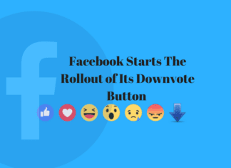 Facebook Starts The Rollout of Its Downvote Button The trial was carried out in the US, Facebook is now rolling out the new tool to more users. Going by tweets posted since the start of its rollout over the weekend, it appears that most of the users are in Australia and New Zealand.