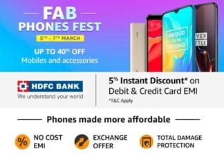 Amazon Fab Phone Fest: Get the best-discounted deals on Smartphones from 5th to 7th March Amazon Fab Phone Fest: Get the best-discounted deals on Smartphones from 5th to 7th March