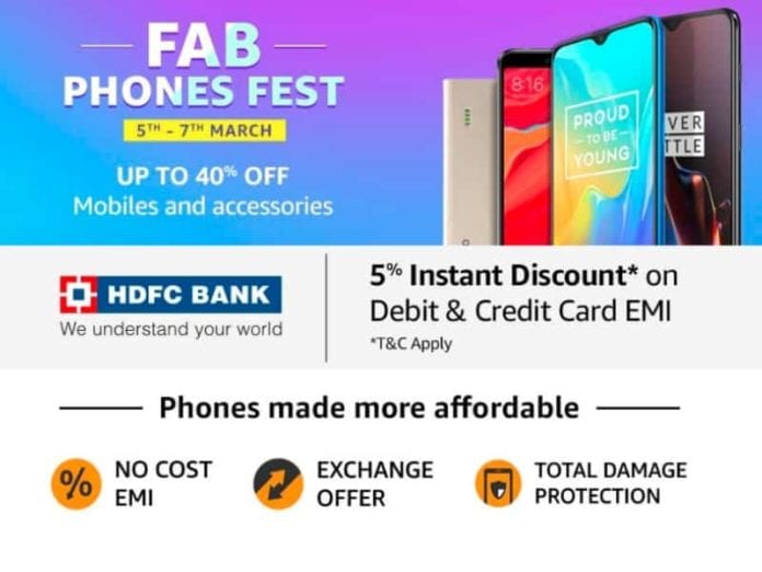 Amazon Fab Phone Fest: Get the best-discounted deals on Smartphones from 5th to 7th March