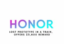 Honor employee lost prototype in a train, company offers $5,600 reward in return of lost prototype Honor employee lost prototype in a train, company offers $5,600 reward in return of lost prototype