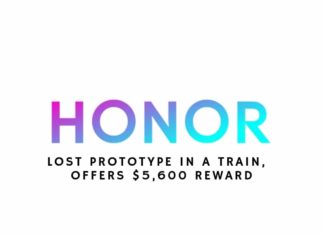 Honor employee lost prototype in a train, company offers $5,600 reward in return of lost prototype Honor employee lost prototype in a train, company offers $5,600 reward in return of lost prototype