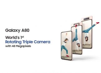 Samsung Galaxy A80 India Launch: with a rotating camera, priced around Rs. 45,000 Samsung Galaxy A80 India Launch: with a rotating camera, priced around Rs. 45,000