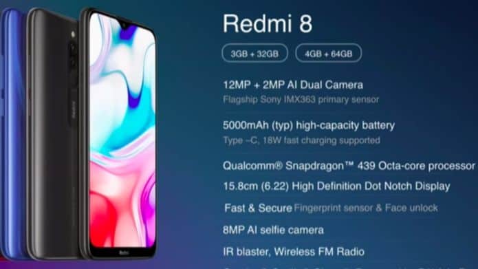 Redmi 8 With Qualcomm Snapdragon 439 SoC Launched in India: Full Specification And price