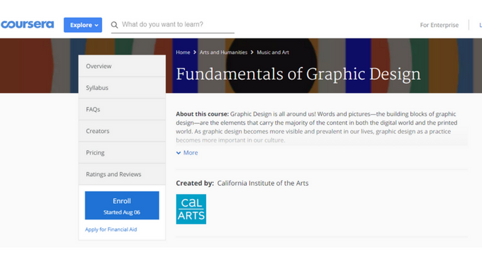 List of best graphic design courses - Free And Helpful