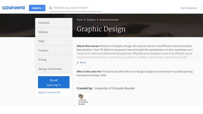 List of best graphic design courses - Free And Helpful