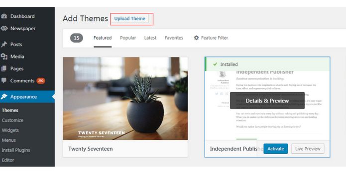 Step By Step Guide To Install A WordPress Theme