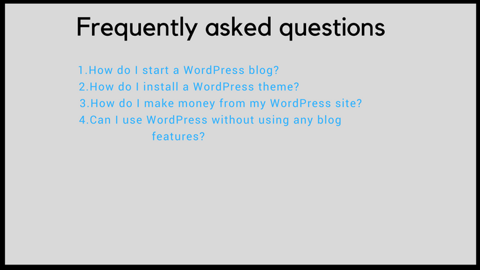 How To Add A FAQs (Frequently Asked Questions) In WordPress