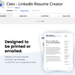 Ceev: How To Generate CV (Curriculum Vitae) Through LinkedIn Profile