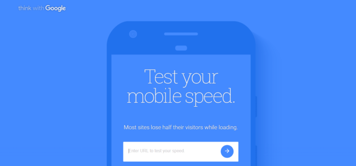 Google Test My Site 2 - tool for measuring mobile web page speed