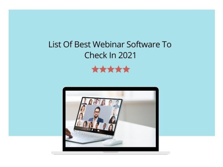 List Of Best Webinar Software to check in 2021 | techcresendo